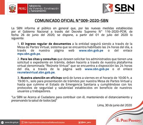 COMUNICADO OFICIAL N 009 2020