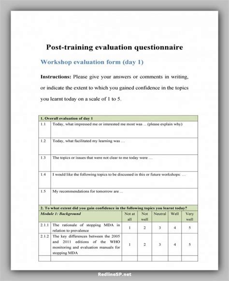 35 Best Printable Questionnaire Template RedlineSP