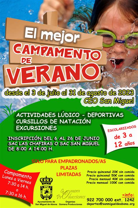 Campamento De Verano Ayuntamiento De San Miguel De Abona