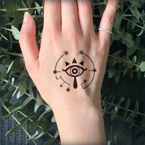 Temporary Tattooeye Of The Sheikah Tattoozelda Breath Of The Wild