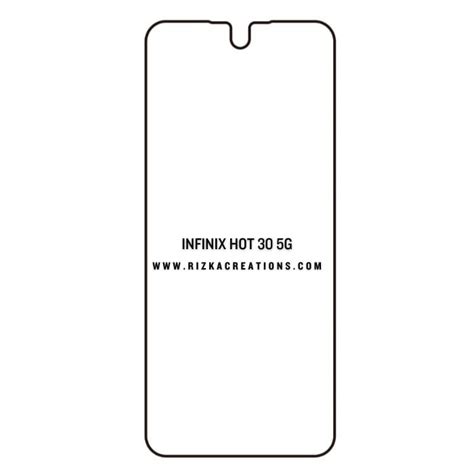 Infinix Hot G Hydrogel Protection Screen Protector Back Protector Rizkacreations