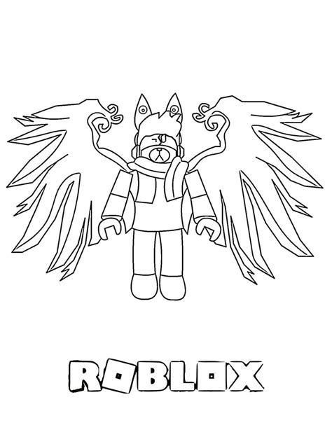 Roblox Avatar Coloring Page Download Print Or Color Online For Free