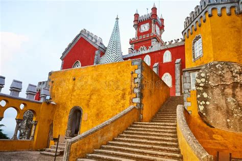 Palais Pena à Sintra Lisbonne Portugal Un Monument Célèbre Les Plus