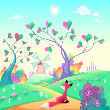 Tree Cartoon Background