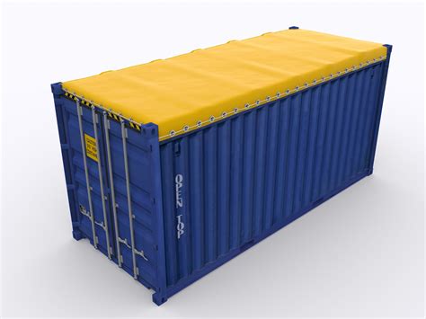 Shipping Container Tarpaulin for Open Top containers Blue PVC 20 foot ...