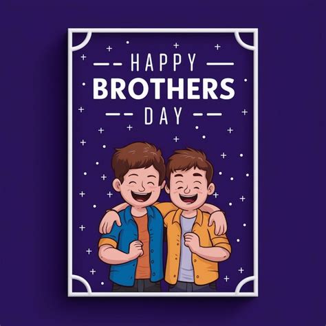 Premium Photo | Happy Brothers Day Poster Design