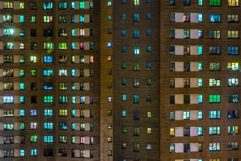 Frederick Douglass Houses at Night - from Being a Ghost by Scott Matthews