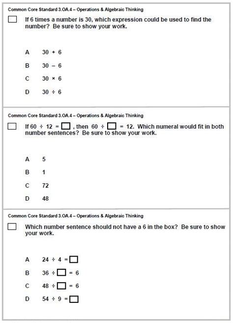 3rd Grade Math Staar Test Practice Worksheets