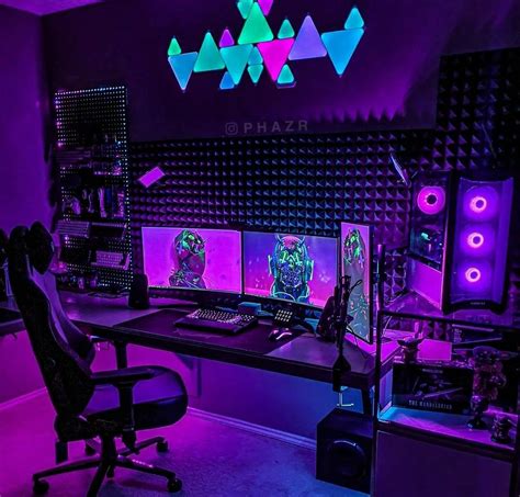 Dekstop Setup Inspiration Best Gaming Setup Gaming Room Setup Bedroom