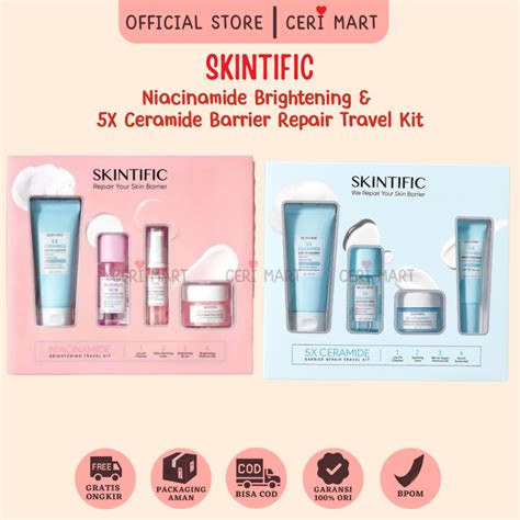 Jual Skintific X Ceramide Travel Kit Skincare Paket Moisturizer