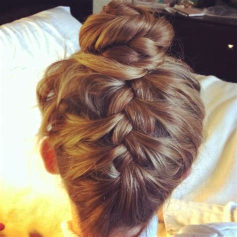 Upside Down French Braided Bun Too Cute And Easy If You Can French