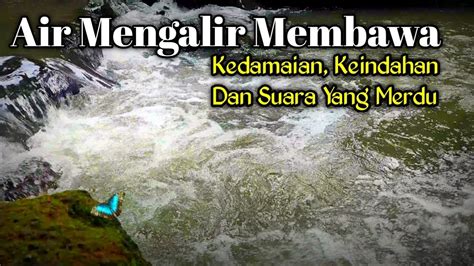 Air Mengalir Membawa Kedamaian Keindahan Dan Suara Yang Merdu Natural