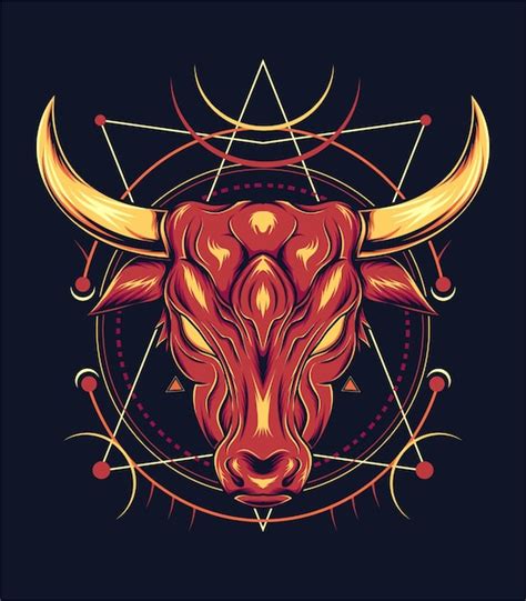 Premium Vector Buffalo Head Vector Illustration Design