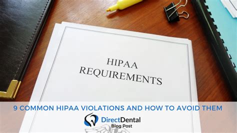 9 Common Hipaa Violations And How To Avoid Them Directdental