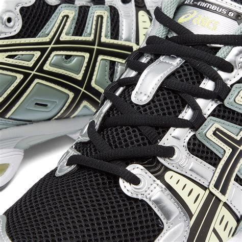 Asics Gel-Nimbus 9 Black & Pure Silver | END. (US)