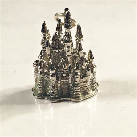 Sterling Silver Disney Castle Pendant Charm Total Weight Grams