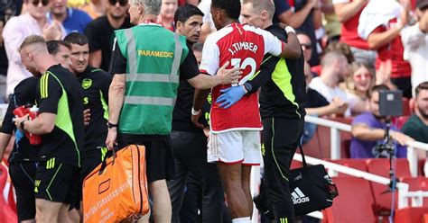 Update provided as Arsenal left devastated after Jurriën Timber injury