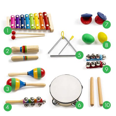 Set 10 instrumente muzicale idealSTORE, Juniorii Muzicieni, Dezvolta ...
