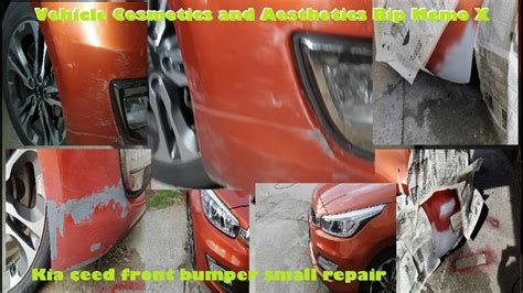 Kia Ceed Front Bumper Small Aesthetic Repair Youtube