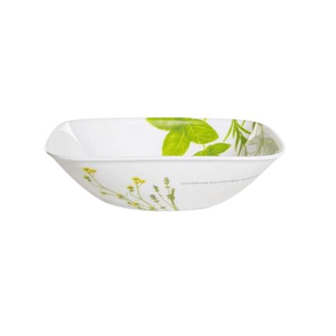 Corelle Deluxe Dessert Square European Herbs 296ml Kitchen Plaza