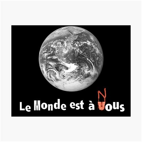 Le Monde Est A Nous La Haine Poster