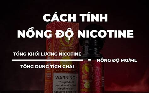 Cach Tinh Nong Do Nicotine Trong Tinh Dau Bogoun Vlang