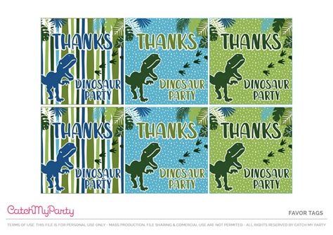 Download These Free Dinosaur Birthday Party Printables Now Catch My Party