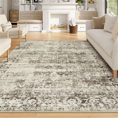 Lahome X Area Rugs For Living Room Washable Area Rug Beige Large