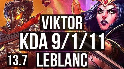 Viktor Vs Leblanc Mid Games M Mastery Kr Master