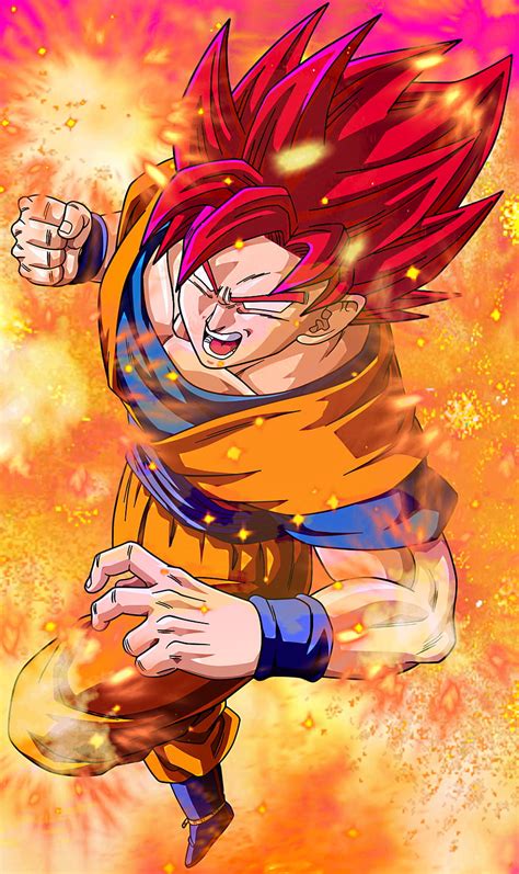 Super Saiyan God 2 Goku Ssjg2 Anime Dragon Ball Super Dragon Ball