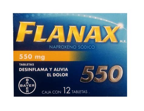 Antiinflamatorio Flanax Mg Con Tabletas Mercadolibre