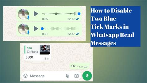 How To Disable Two Blue Tick Marks In Whatsapp Read Messages YouTube