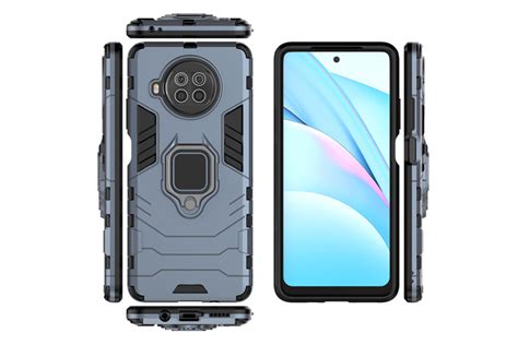 Armor Ring Defender Modrý Odolný Kryt Obal Na Xiaomi Mi 10t Lite