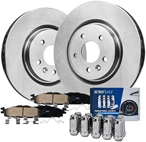 Amazon Detroit Axle 325mm Front Disc Rotors Brake Pads 10pc