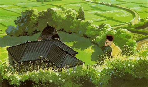 Wallpaper Garden Anime Green Farm My Neighbor Totoro Studio