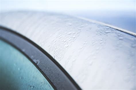 Dew On The Car Free Stock Photo