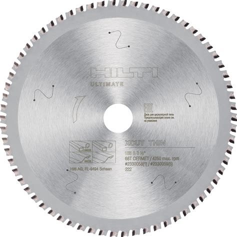 X Cut Thin Stainless Steel Circular Saw Blade Saw Blades Hilti Usa