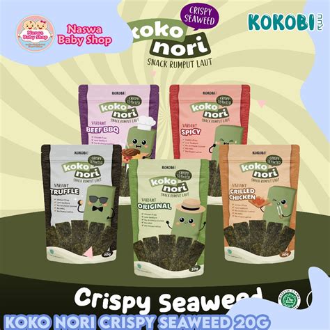 Jual Kokobi Koko Nori Crispy Seaweed Snack Rumput Laut G Shopee