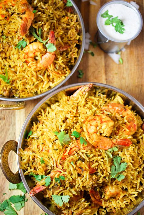 Prawn Biryani In Rice Cooker Whitbit S Indian Kitchen Biryani Rice