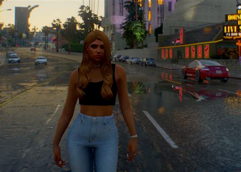 Cute Long Hairstyle With Side Parting For MP Female 1 1 GTA 5 Mod