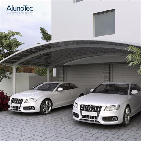 Home Car Parking Awning System Aluminum Carport And Pc Polycarbonate