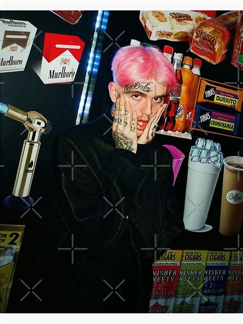 Lil Peep Pink Hair Poster By Tumfei Redbubble