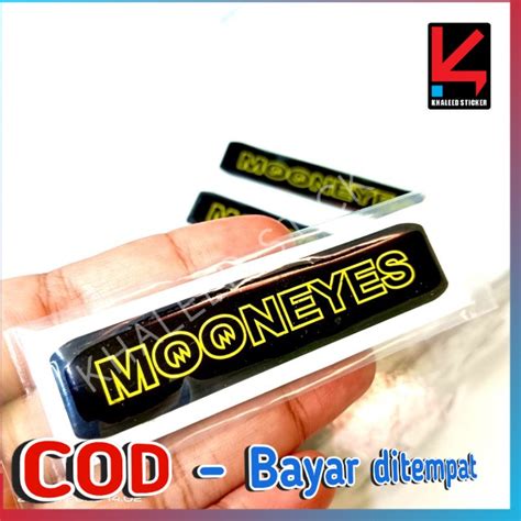 Jual Emblem Box Filter Motor Pengganti Esp Logo Mooneyes Stiker Motor