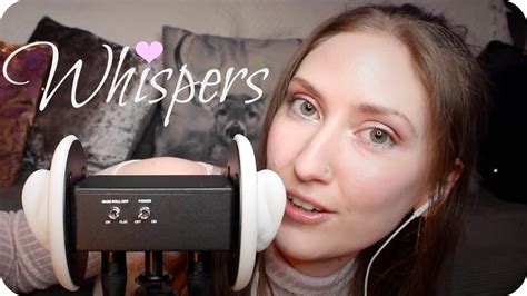 Asmr Close Up Ear To Ear Whispering W A Little Tapping And Ear Attention ️ 3dio Youtube