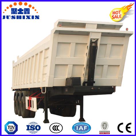 Coal Rear Hydraulic Cubic Meter U Shape Dump Trailer Grain Tipper