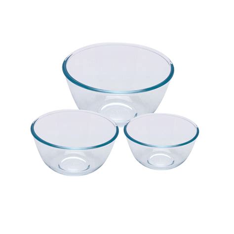 Pyrex Piece Glass Mixing Bowl Set Reviews Wayfair Co Uk