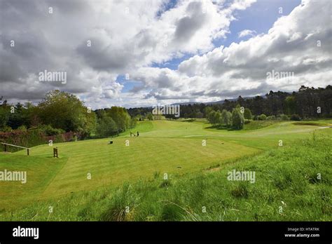 Grantown on Spey golf course near the Cairngorms in the Scottish Highlands. UK Stock Photo - Alamy