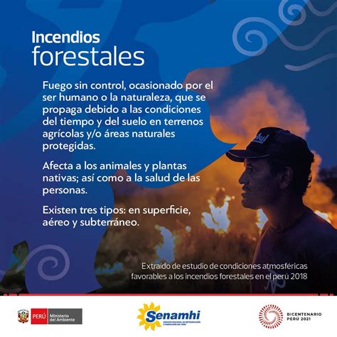 Senamhi On Twitter AprendeConElSenamhi El Incendio Forestal Es Fuego