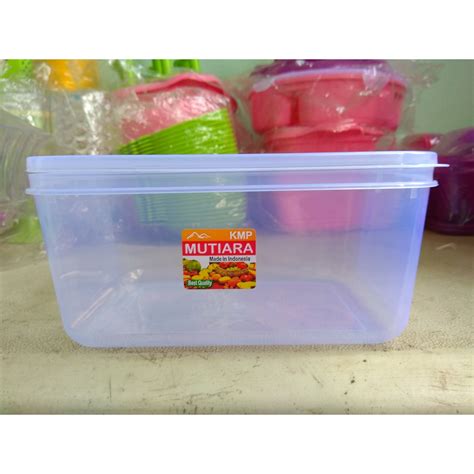 Jual Kotak Wadah Box Plastik Mutiara Pack Kmp Ml Bening