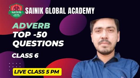 Sainik School Special Adverb Class Top Questions By Prince Sir